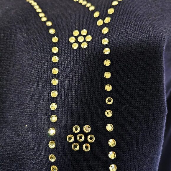 Vintage Rare 60's Mr. Mort Trompe L'oeil Bling shiny Rhinestones Top. Zip back. - Picture 16 of 16